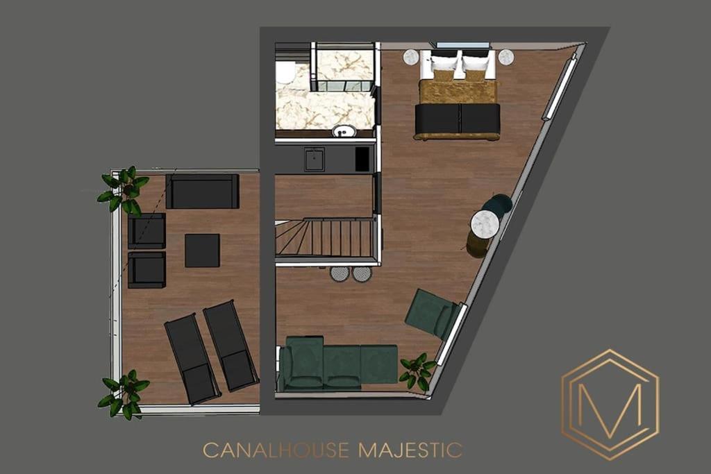 Cosy Penthouse With Rooftop Canalhouse-majestic